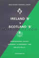 Ireland B Scotland B 1984 memorabilia